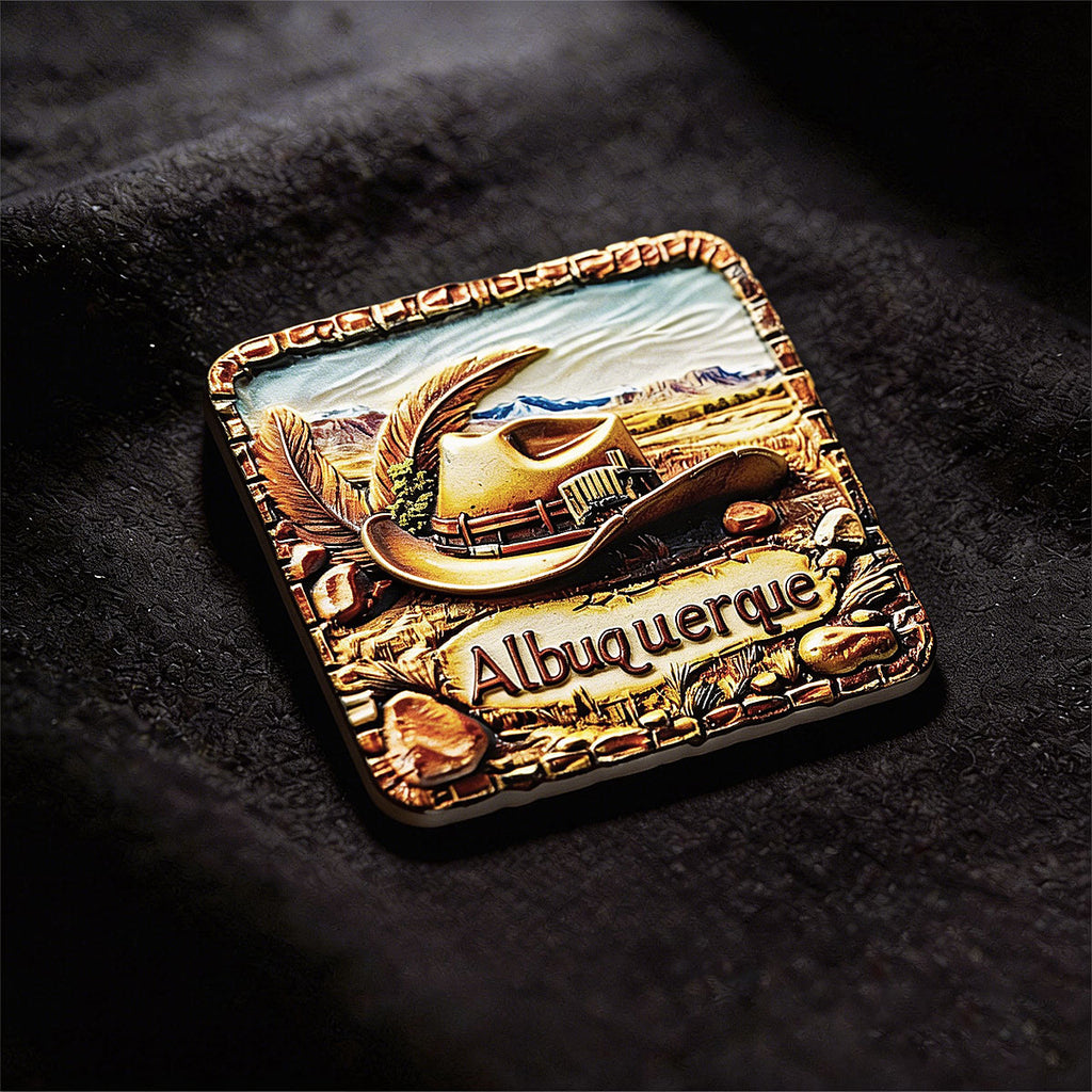 Albuquerque Sand Dunes 3D Souvenir Fridge Magnet – Travel Collection Keepsake