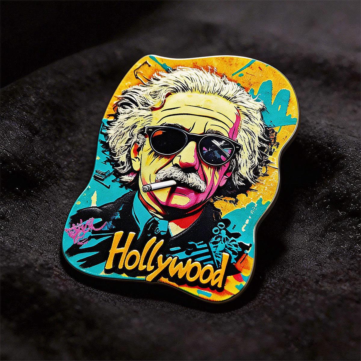 Hollywood Einstein Souvenir Fridge Magnet – Travel Collection Keepsake