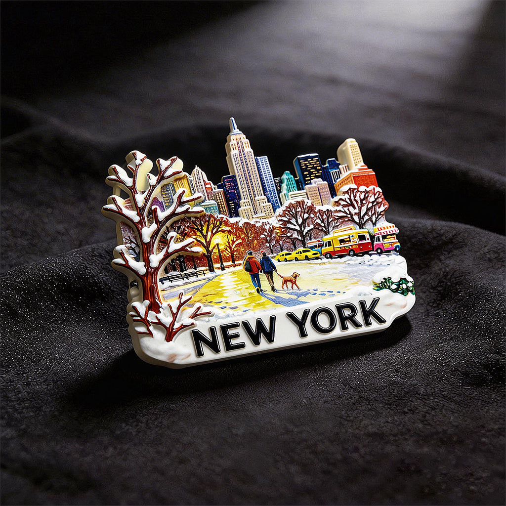 New York City 3D Souvenir Fridge Magnet – Travel Collection Keepsake