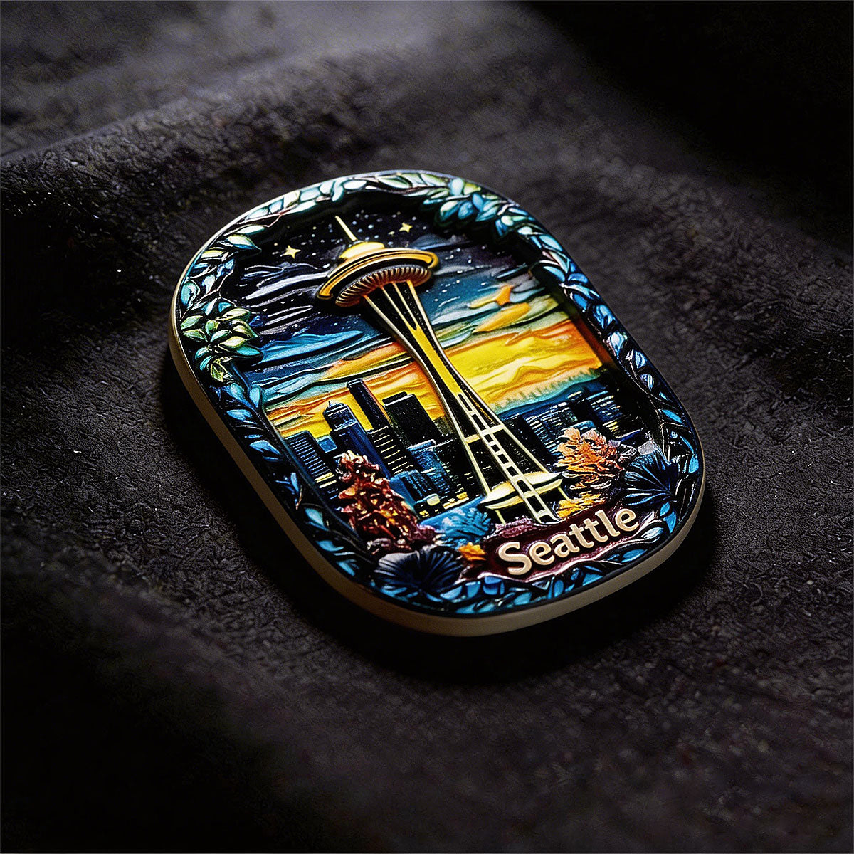 Seattle Space Needle 3D Souvenir Fridge Magnet – Travel Collection Keepsake