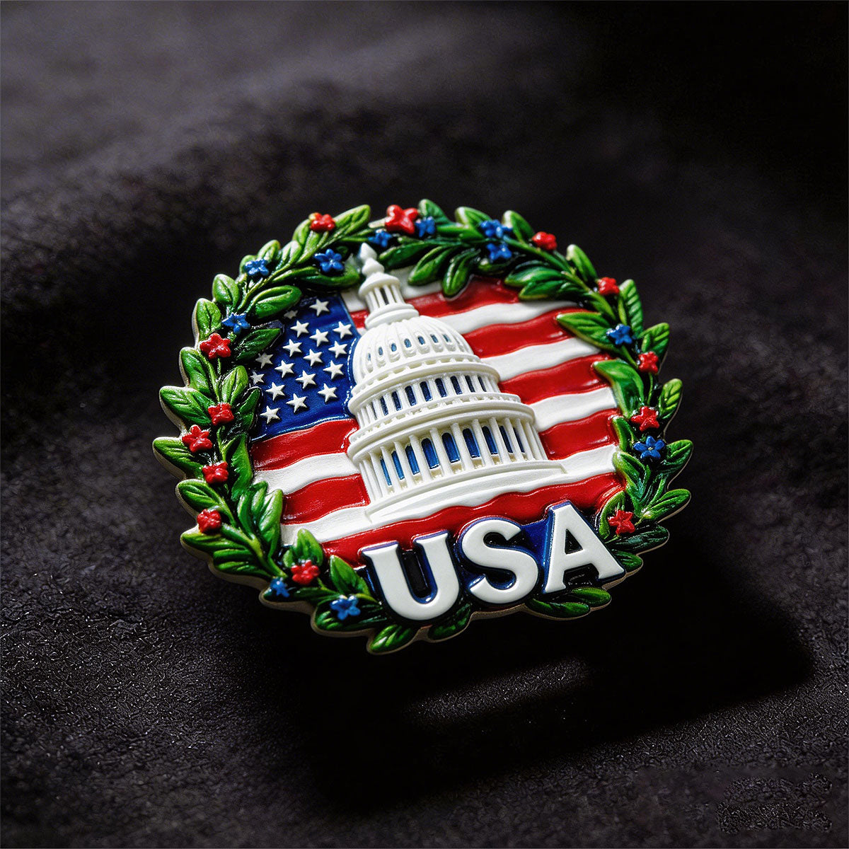 White House wreath 3D Souvenir Fridge Magnet – Travel Collection Keepsake
