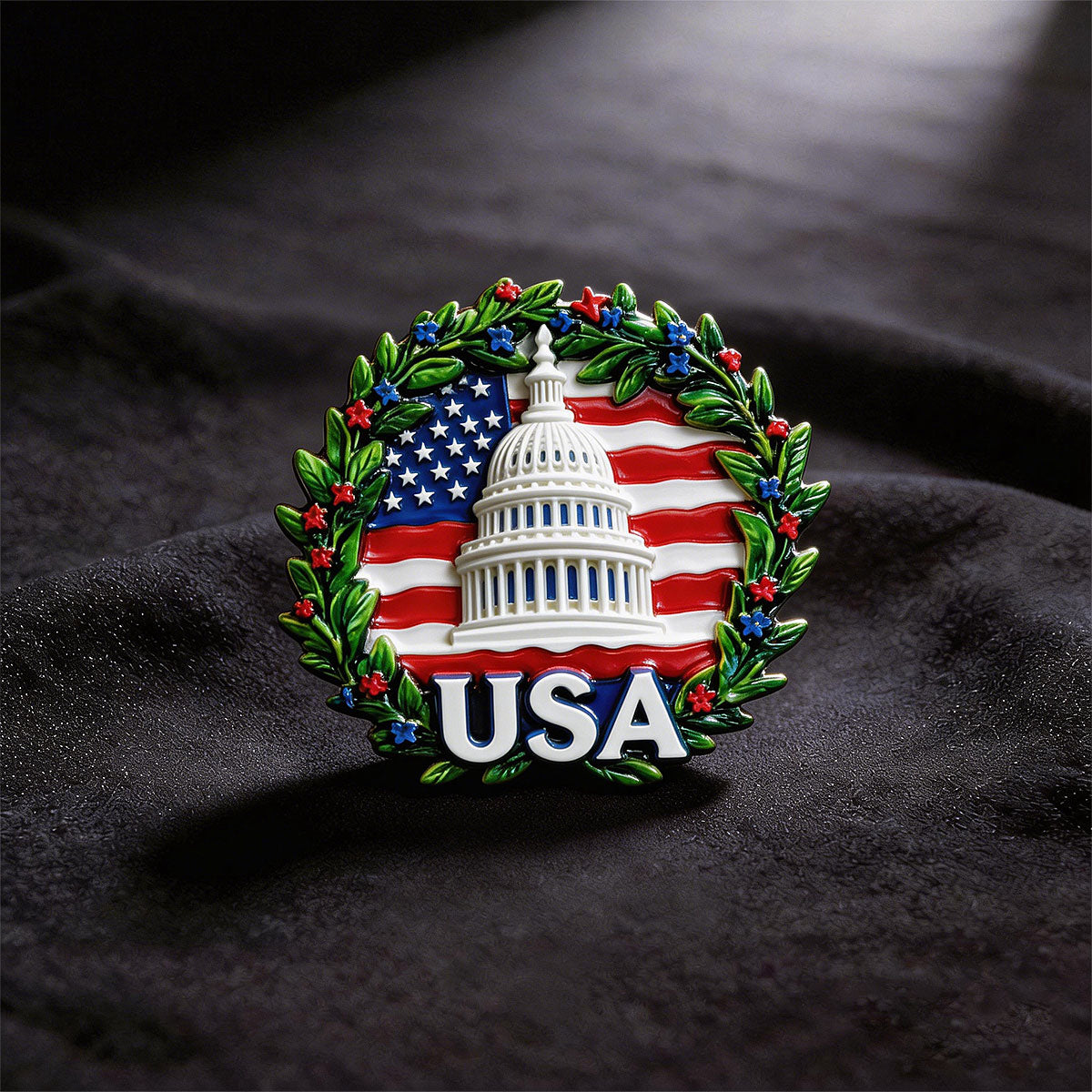White House wreath 3D Souvenir Fridge Magnet – Travel Collection Keepsake