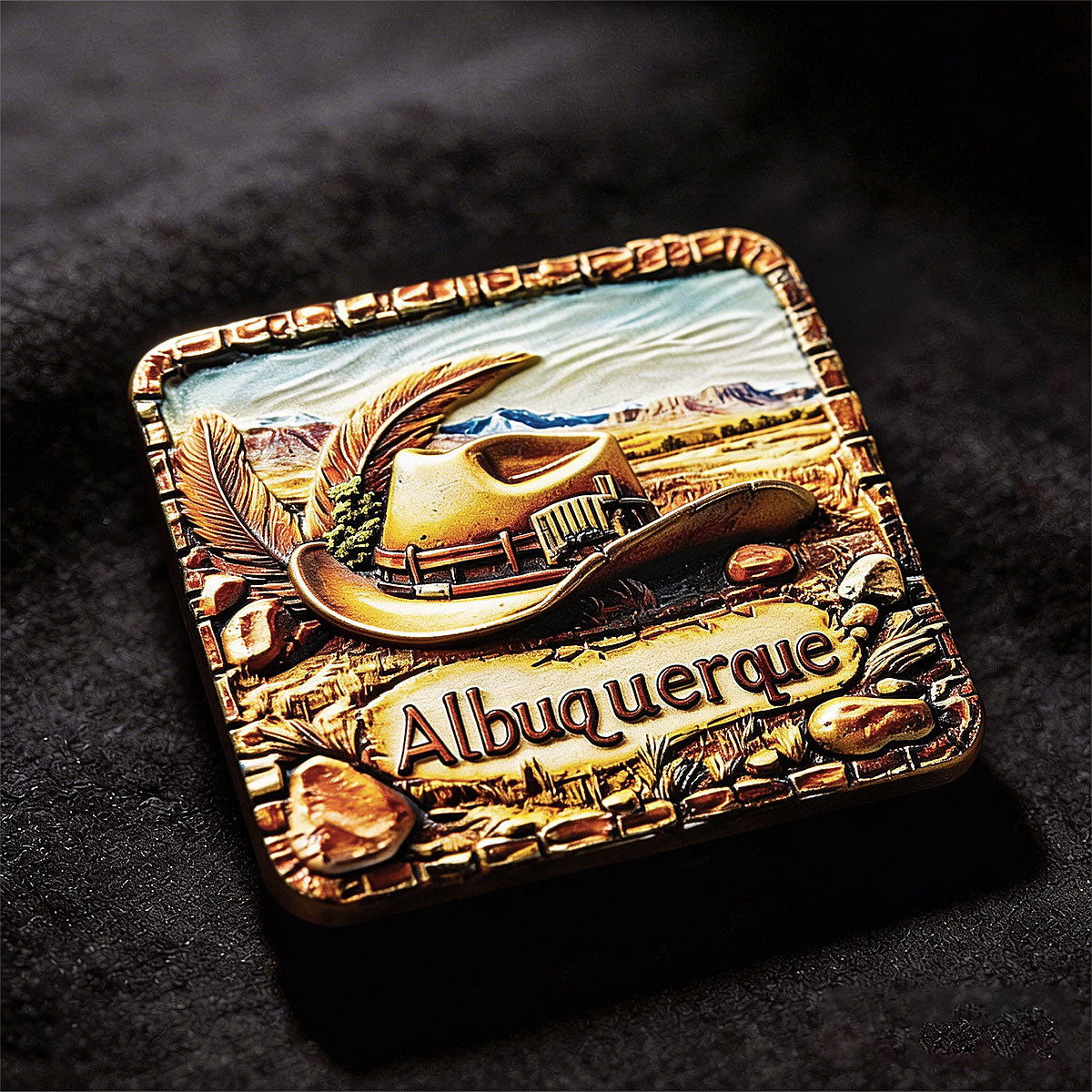 Albuquerque Sand Dunes 3D Souvenir Fridge Magnet – Travel Collection Keepsake