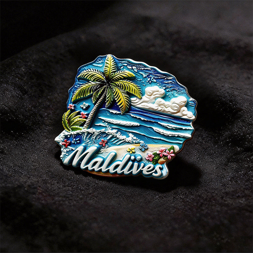 Maldives 3D Souvenir Fridge Magnet – Travel Collection Keepsake