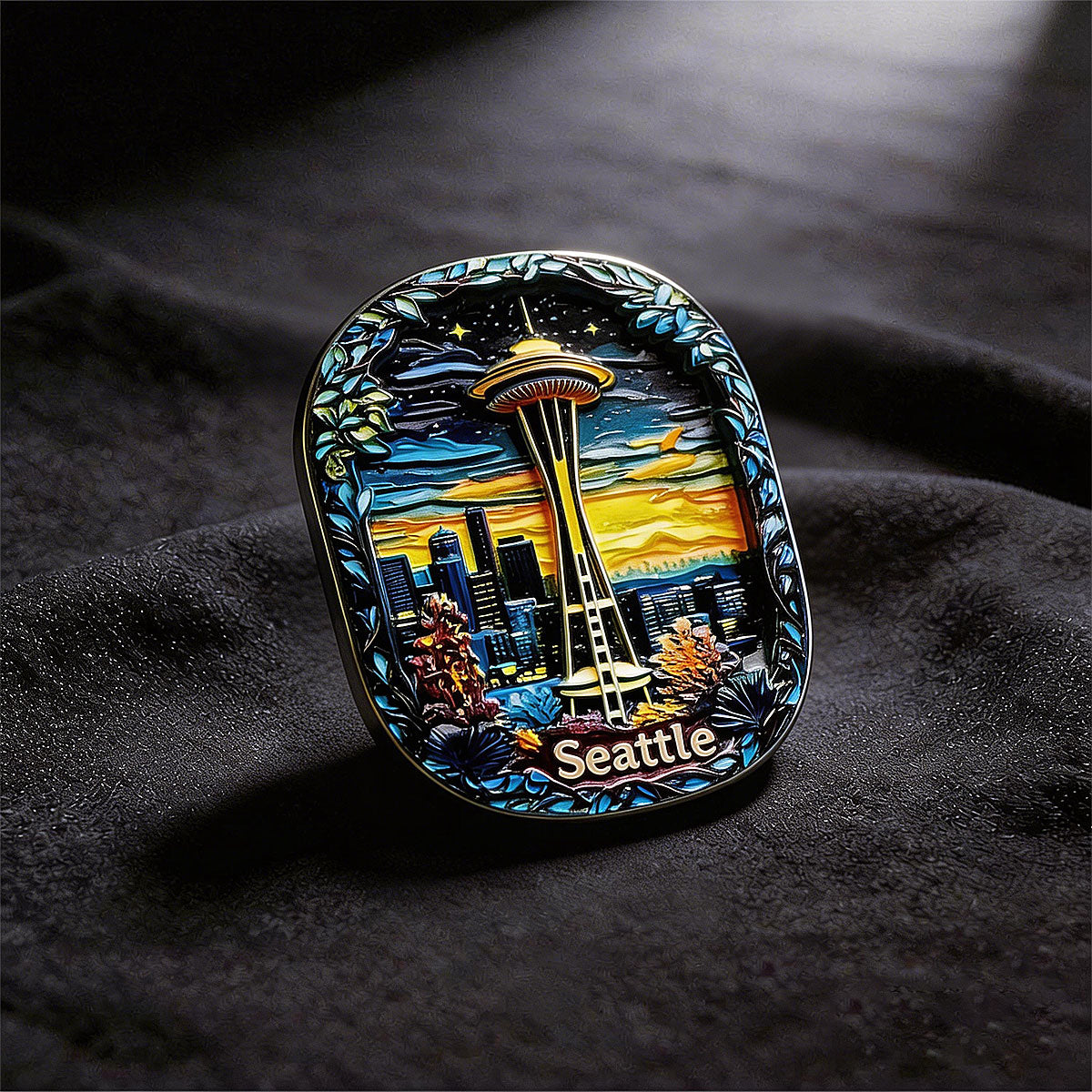 Seattle Space Needle 3D Souvenir Fridge Magnet – Travel Collection Keepsake