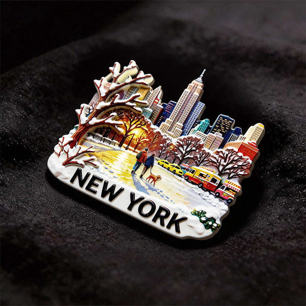 New York City 3D Souvenir Fridge Magnet – Travel Collection Keepsake